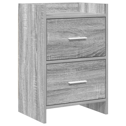 Bedside Tables Grey Sonoma 40 x 30 x 60 cm Engineered Wood