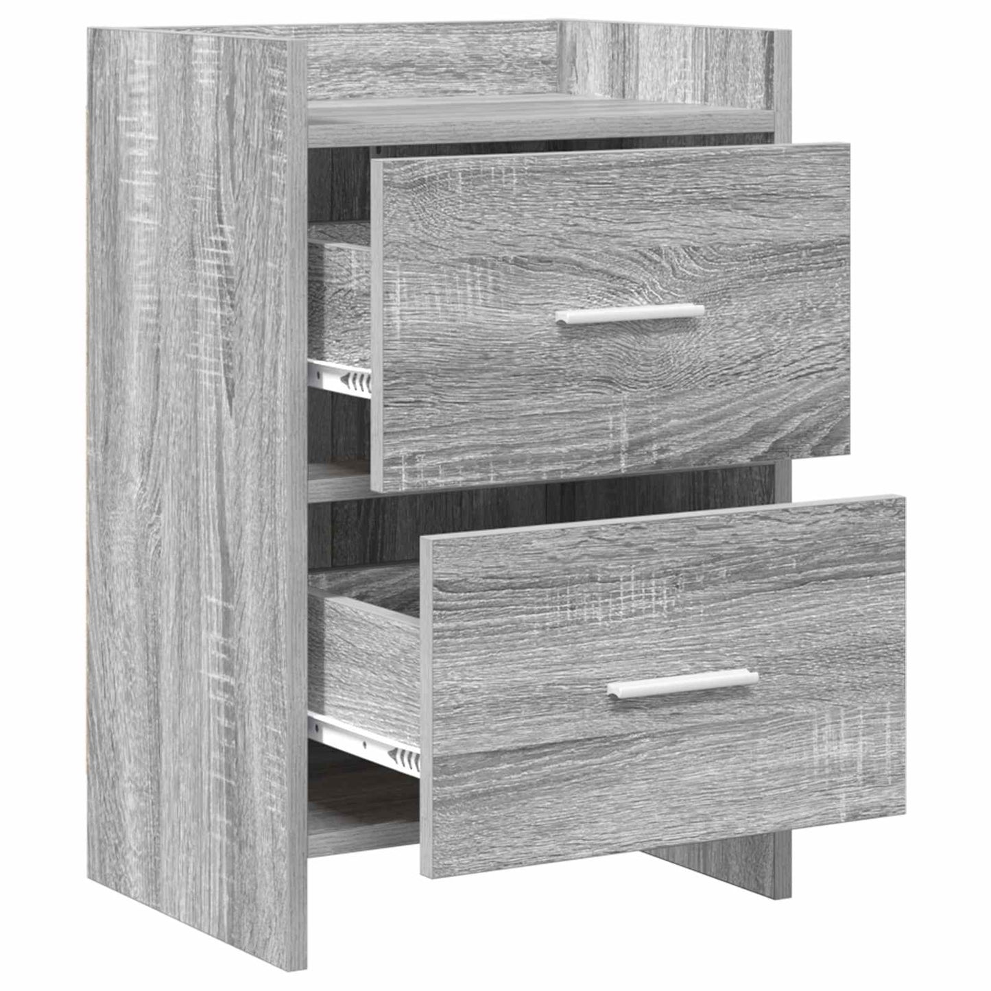 Bedside Tables Grey Sonoma 40 x 30 x 60 cm Engineered Wood
