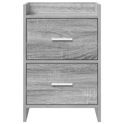 Bedside Tables Grey Sonoma 40 x 30 x 60 cm Engineered Wood