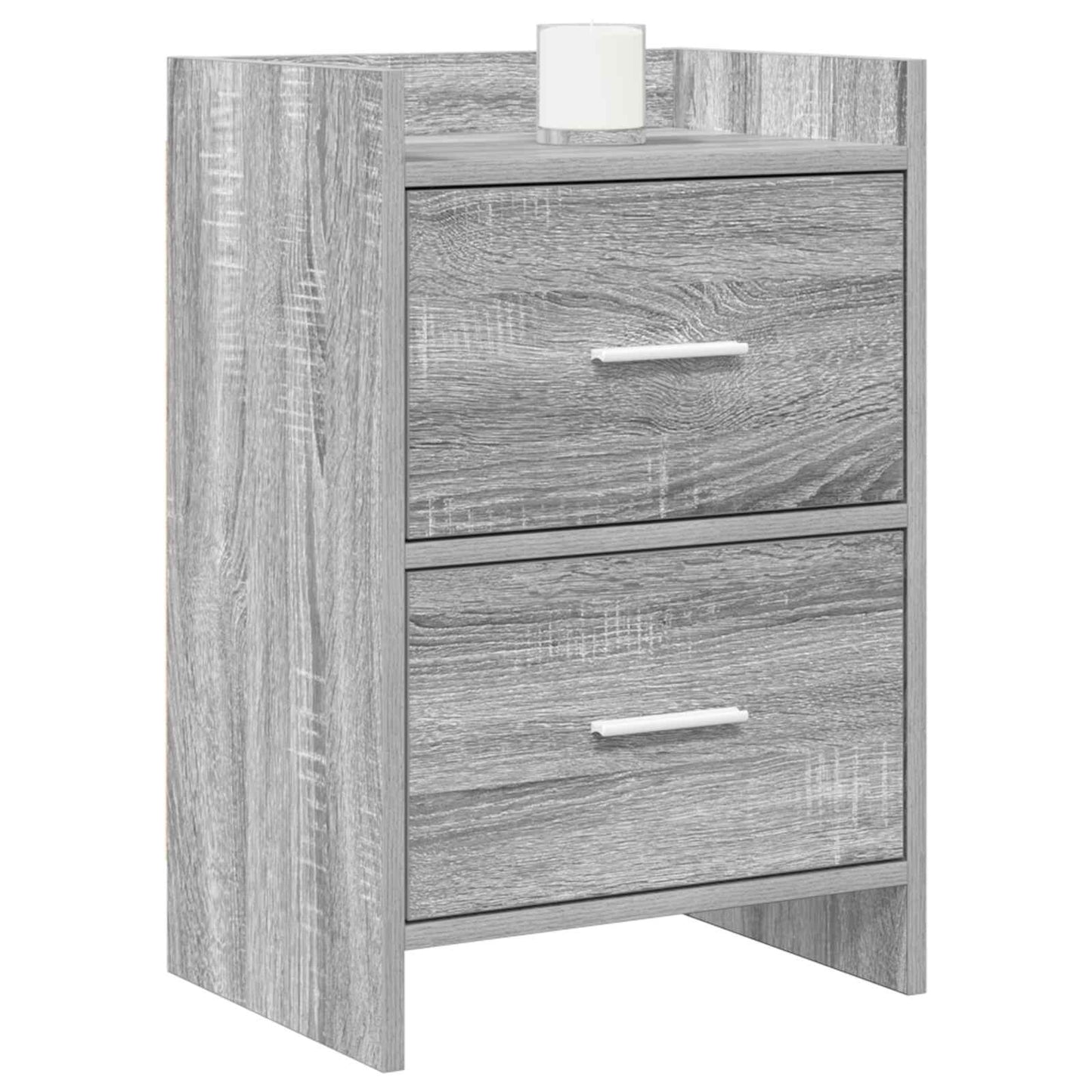 Bedside Tables Grey Sonoma 40 x 30 x 60 cm Engineered Wood