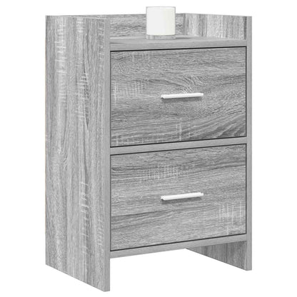 Bedside Tables Grey Sonoma 40 x 30 x 60 cm Engineered Wood