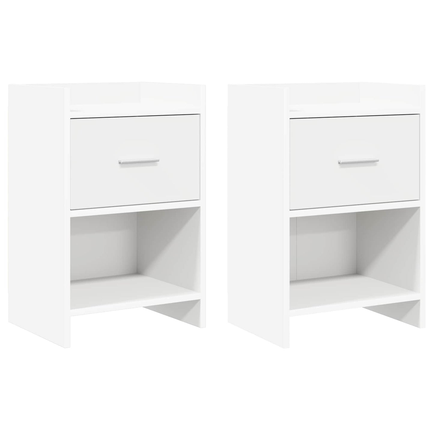 Bedside Tables 2 pcs White 40 x 30 x 60 cm Engineered Wood