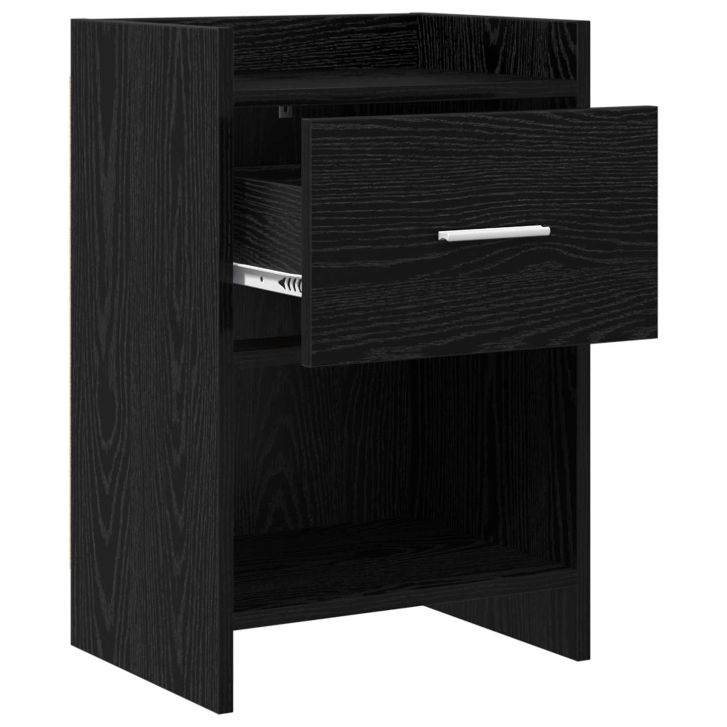 Bedside Tables Black Oak 40 x 30 x 60 cm Engineered Wood