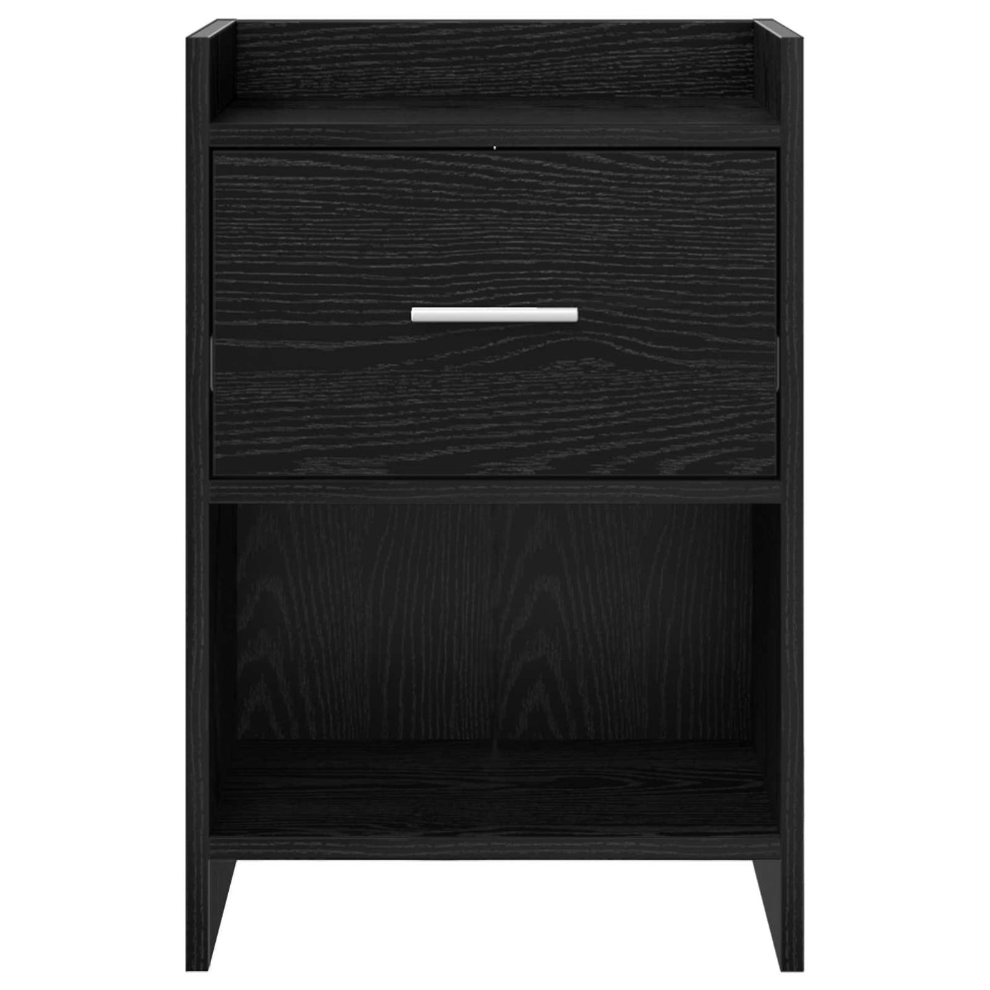 Bedside Tables Black Oak 40 x 30 x 60 cm Engineered Wood
