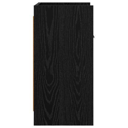 Bedside Tables Black Oak 40 x 30 x 60 cm Engineered Wood