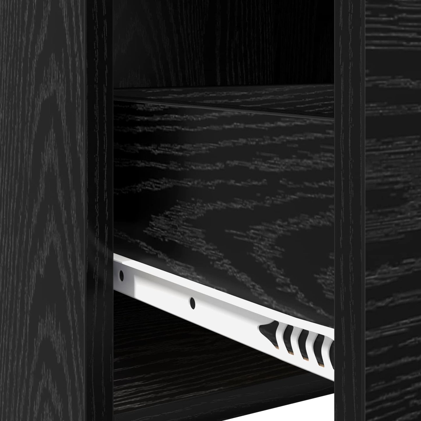 Bedside Tables 2 pcs Black Oak 40 x 30 x 60 cm Engineered Wood