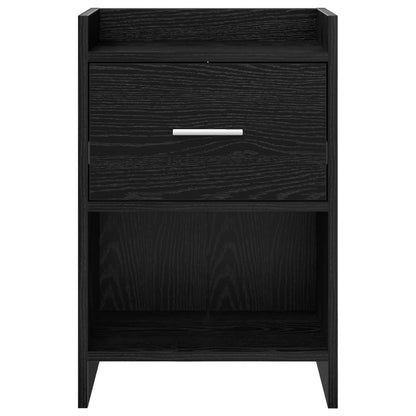 Bedside Tables 2 pcs Black Oak 40 x 30 x 60 cm Engineered Wood