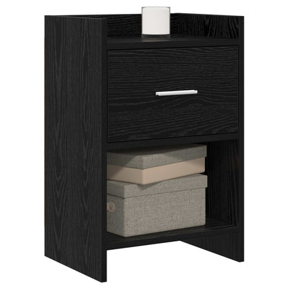Bedside Tables 2 pcs Black Oak 40 x 30 x 60 cm Engineered Wood