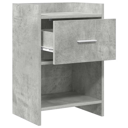 Bedside Tables Concrete Grey 40 x 30 x 60 cm Engineered Wood