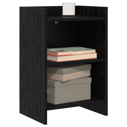 Bedside Tables Black Oak 40 x 30 x 60 cm Engineered Wood