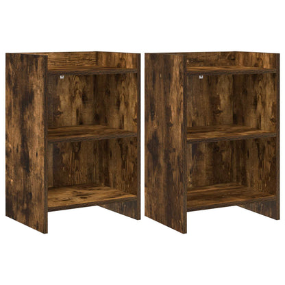 Bedside Tables 2 pcs Smoked Oak 40 x 30 x 60 cm Engineered Wood