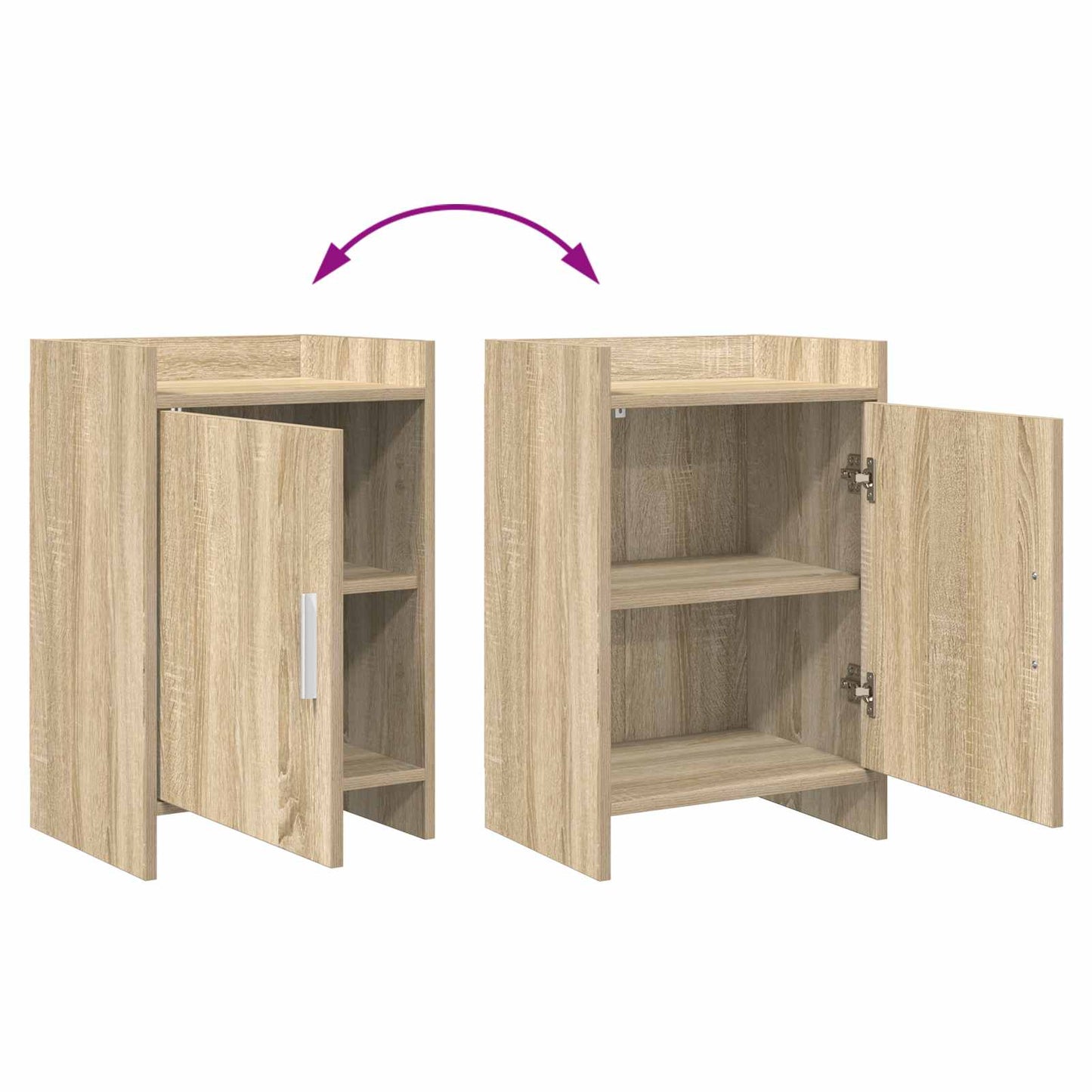 Bedside Tables Sonoma Oak 40 x 30 x 60 cm Engineered Wood