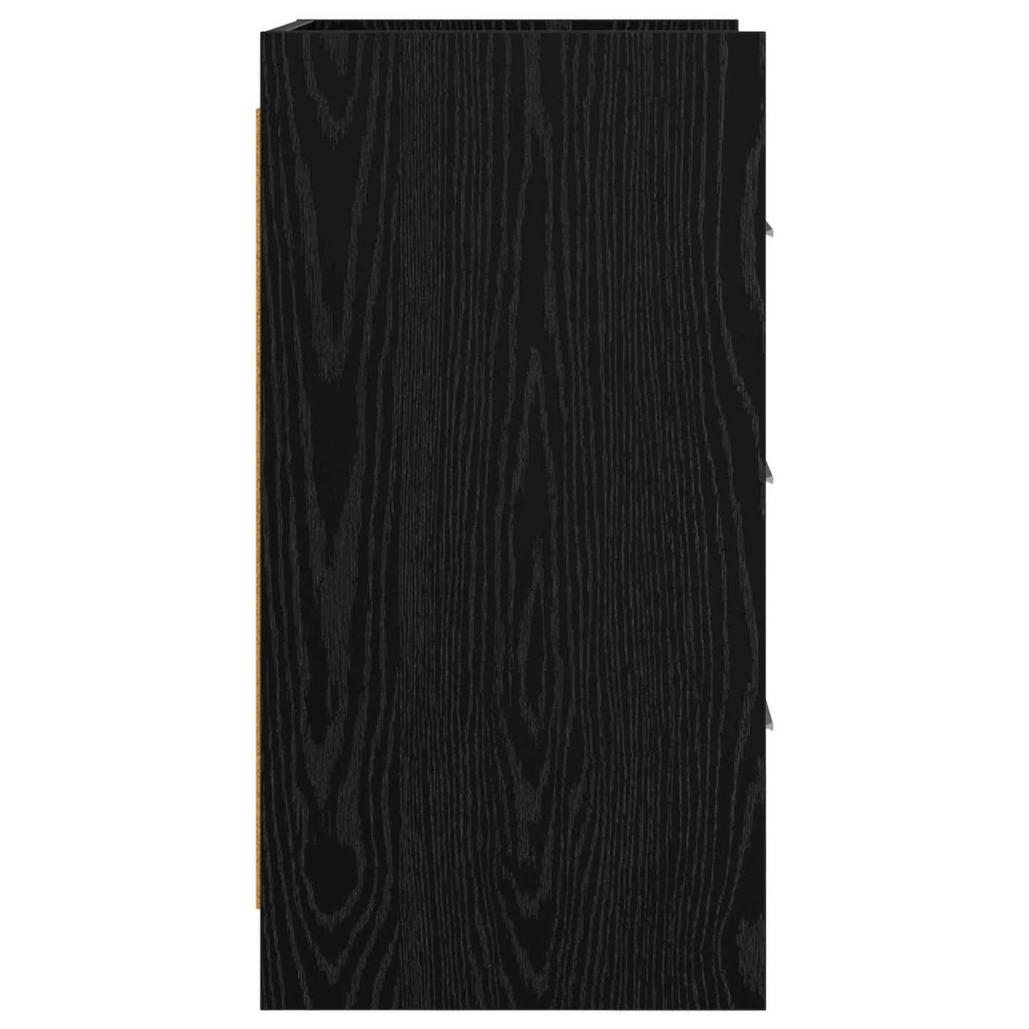 Bedside Tables Black Oak 40 x 36 x 70 cm Engineered Wood
