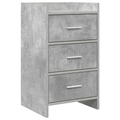 Bedside Tables Concrete Grey 40 x 36 x 70 cm Engineered Wood