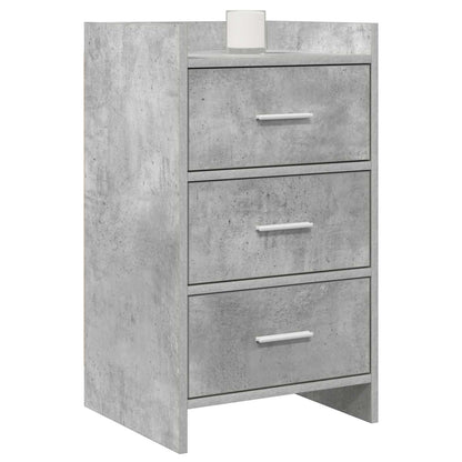 Bedside Tables Concrete Grey 40 x 36 x 70 cm Engineered Wood