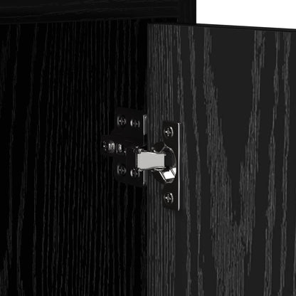 Bedside Tables Black Oak 40 x 36 x 60 cm Engineered Wood
