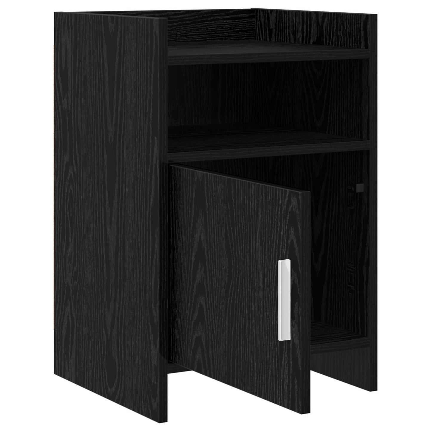 Bedside Tables Black Oak 40 x 36 x 60 cm Engineered Wood