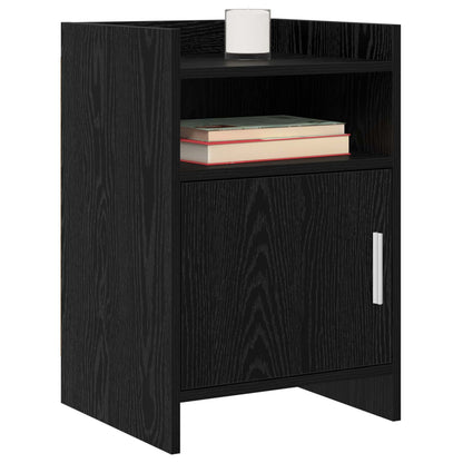 Bedside Tables Black Oak 40 x 36 x 60 cm Engineered Wood