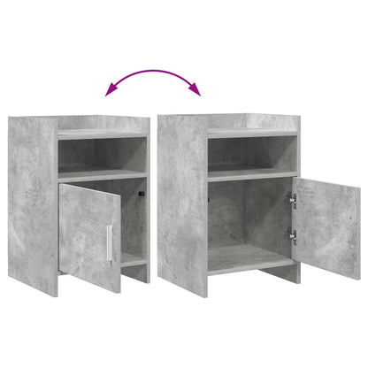 Bedside Tables Concrete Grey 40 x 36 x 60 cm Engineered Wood
