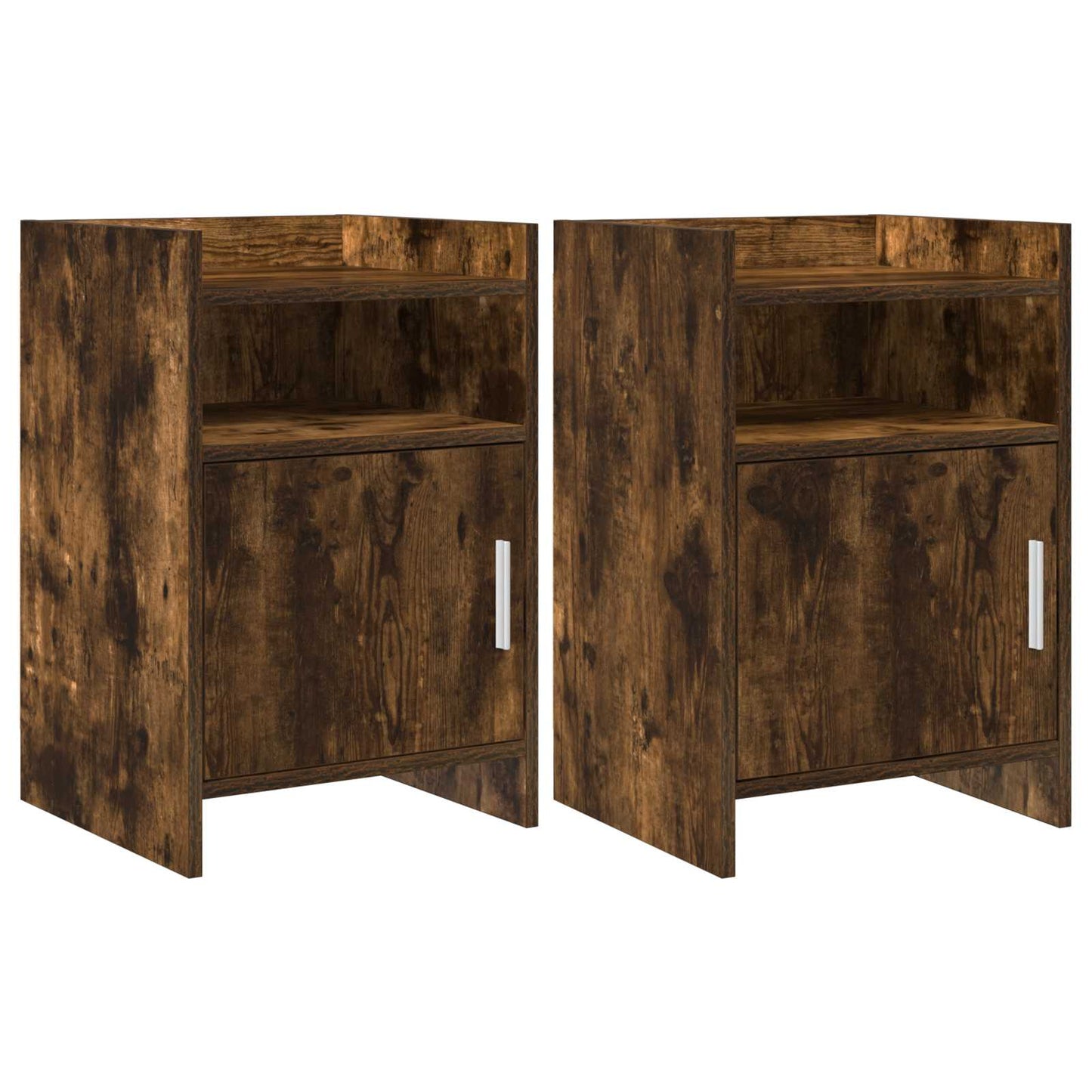 Bedside Tables 2 pcs Smoked Oak 40 x 36 x 60 cm Engineered Wood