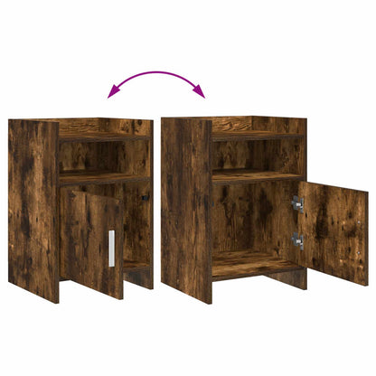 Bedside Tables 2 pcs Smoked Oak 40 x 36 x 60 cm Engineered Wood