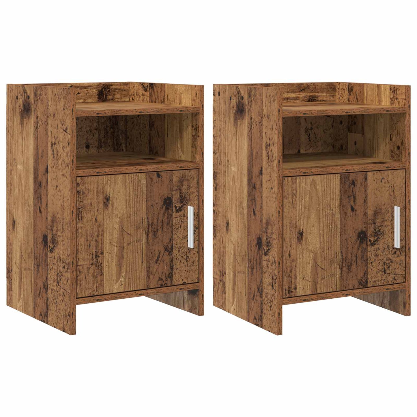 Bedside Tables 2 pcs Old Wood 40 x 36 x 60 cm Engineered Wood