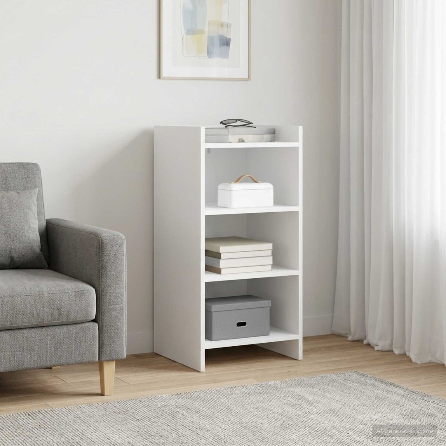 Sideboard White 40 x 36 x 80 cm Engineered Wood