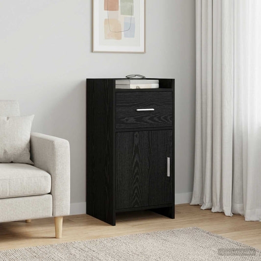 Sideboard Black Oak 40 x 36 x 80 cm Engineered Wood
