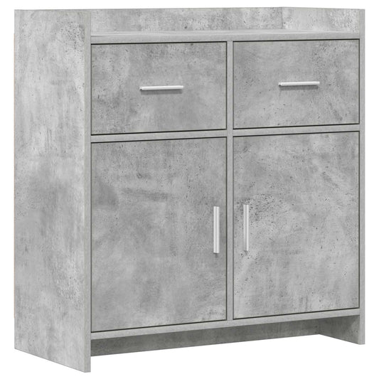 Sideboard Concrete Grey 75 x 36 x 80 cm Engineered Wood
