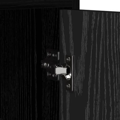 Sideboard Black Oak 98.5 x 33 x 80 cm Engineered Wood
