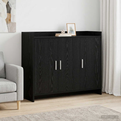 Sideboard Black Oak 98.5 x 33 x 80 cm Engineered Wood