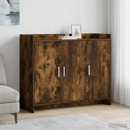 Sideboard Smoked Oak 98.5 x 33 x 80 cm Engineered Wood