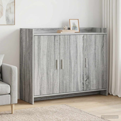 Sideboard Grey Sonoma 98.5 x 33 x 80 cm Engineered Wood