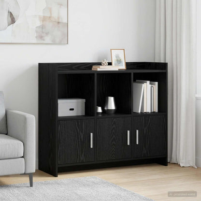 Sideboard Black Oak 98.5 x 33 x 80 cm Engineered Wood