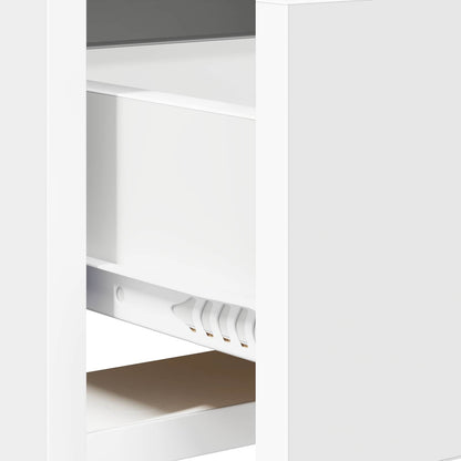 TV Cabinet 71.5 x 33 x 47 cm White Engineered Wood