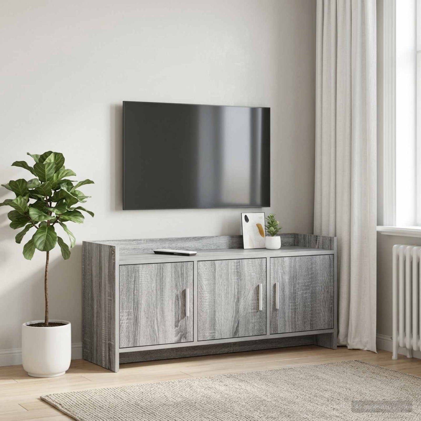 TV Cabinet 102 x 33 x 47 cm Grey Sonoma Engineered Wood