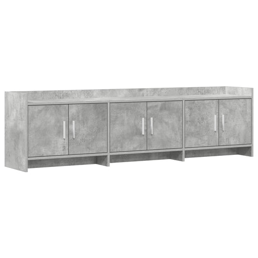 TV Cabinet 168 x 33 x 47 cm Concrete Grey Engineered Wood