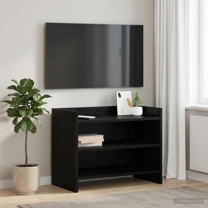 TV Cabinet 60 x 33 x 47 cm Black Oak Engineered Wood