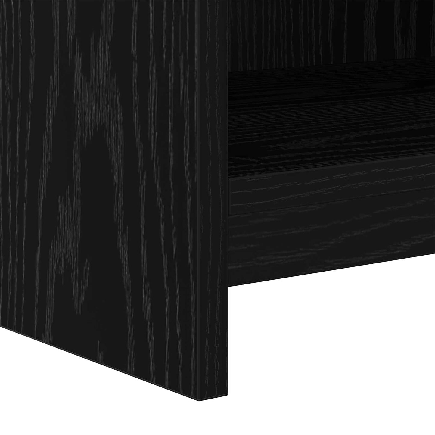 TV Cabinet 100 x 33 x 47 cm Black Oak Engineered Wood