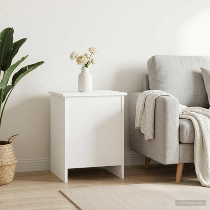 Storage Chest White 40 x 40 x 50 cm Engineered Wood