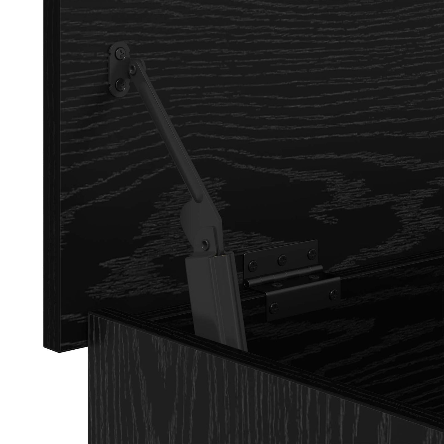 Storage Chest Black Oak 40 x 40 x 50 cm Engineered Wood