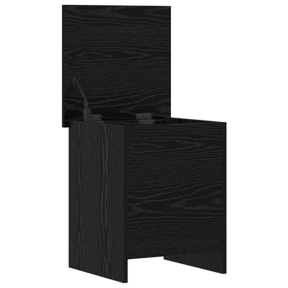 Storage Chest Black Oak 40 x 40 x 50 cm Engineered Wood