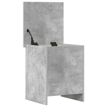 Storage Chest Concrete Grey 40 x 40 x 50 cm Engineered Wood