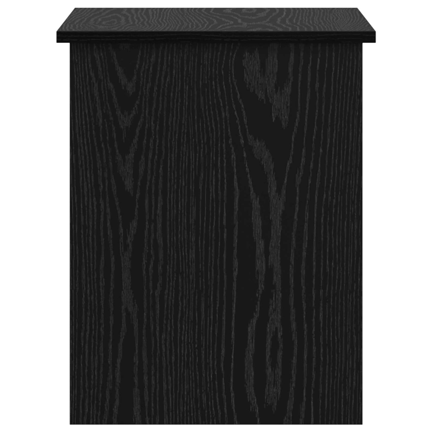 Storage Chest Black Oak 60 x 40 x 50 cm Engineered Wood