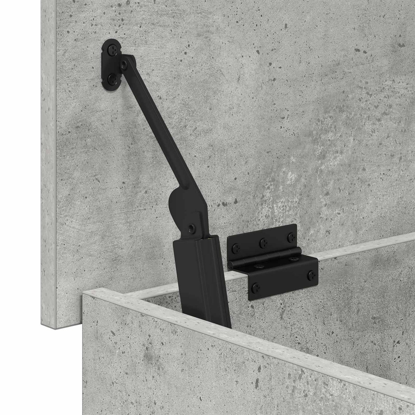 Storage Chest Concrete Grey 60 x 40 x 50 cm Engineered Wood