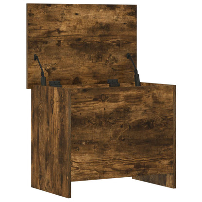 Storage Chest Smoked Oak 60 x 40 x 50 cm Engineered Wood