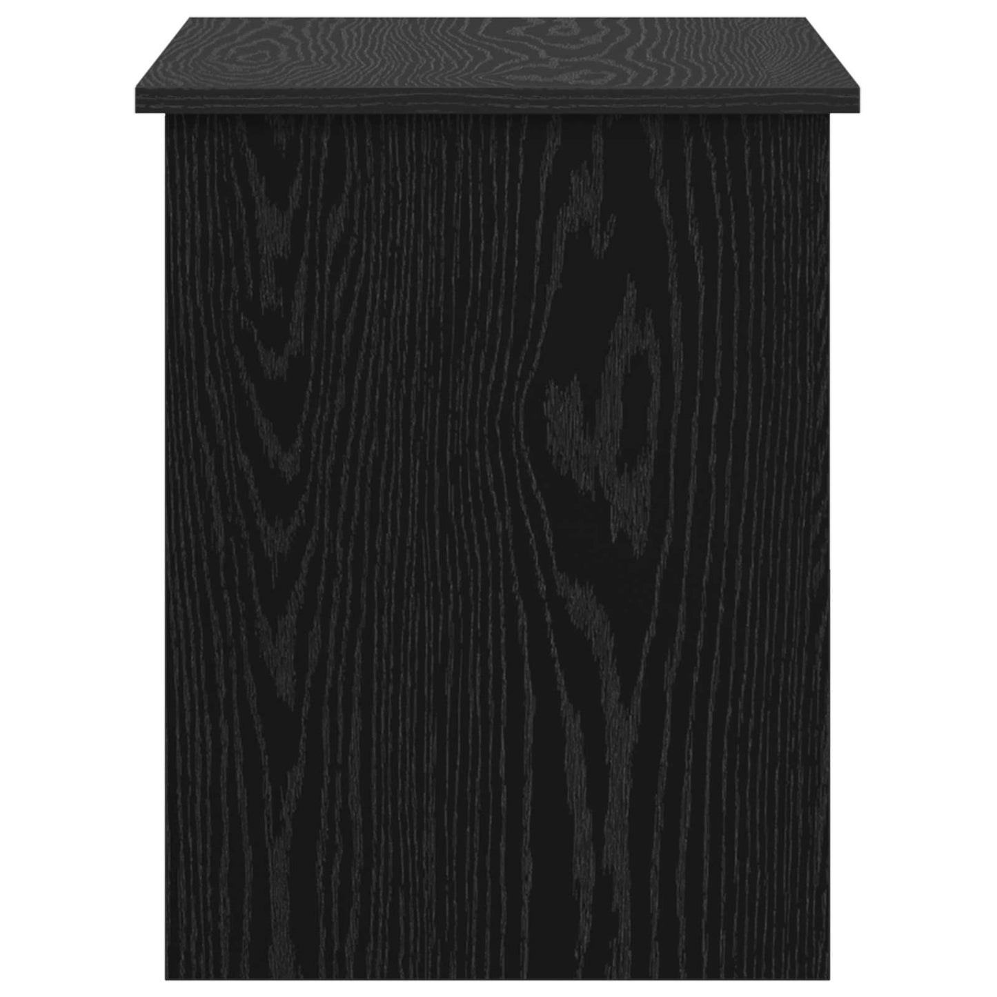 Storage Chest Black Oak 80 x 40 x 50 cm Engineered Wood