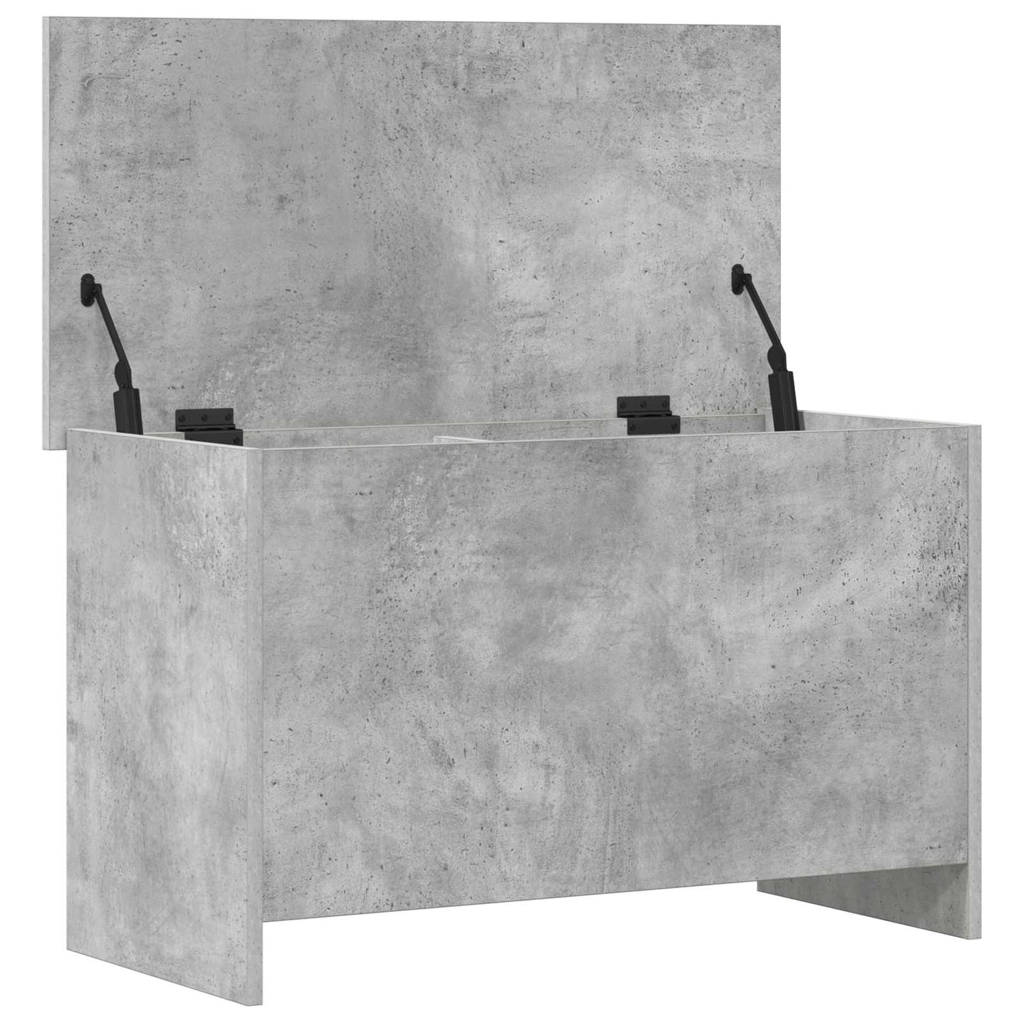 Storage Chest Concrete Grey 80 x 40 x 50 cm Engineered Wood