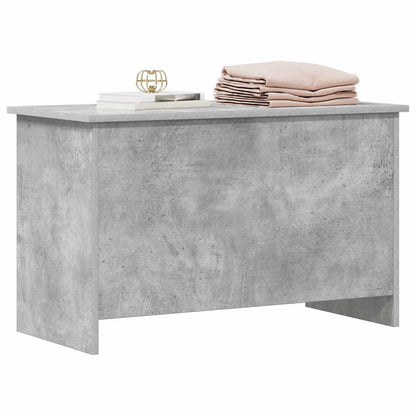 Storage Chest Concrete Grey 80 x 40 x 50 cm Engineered Wood