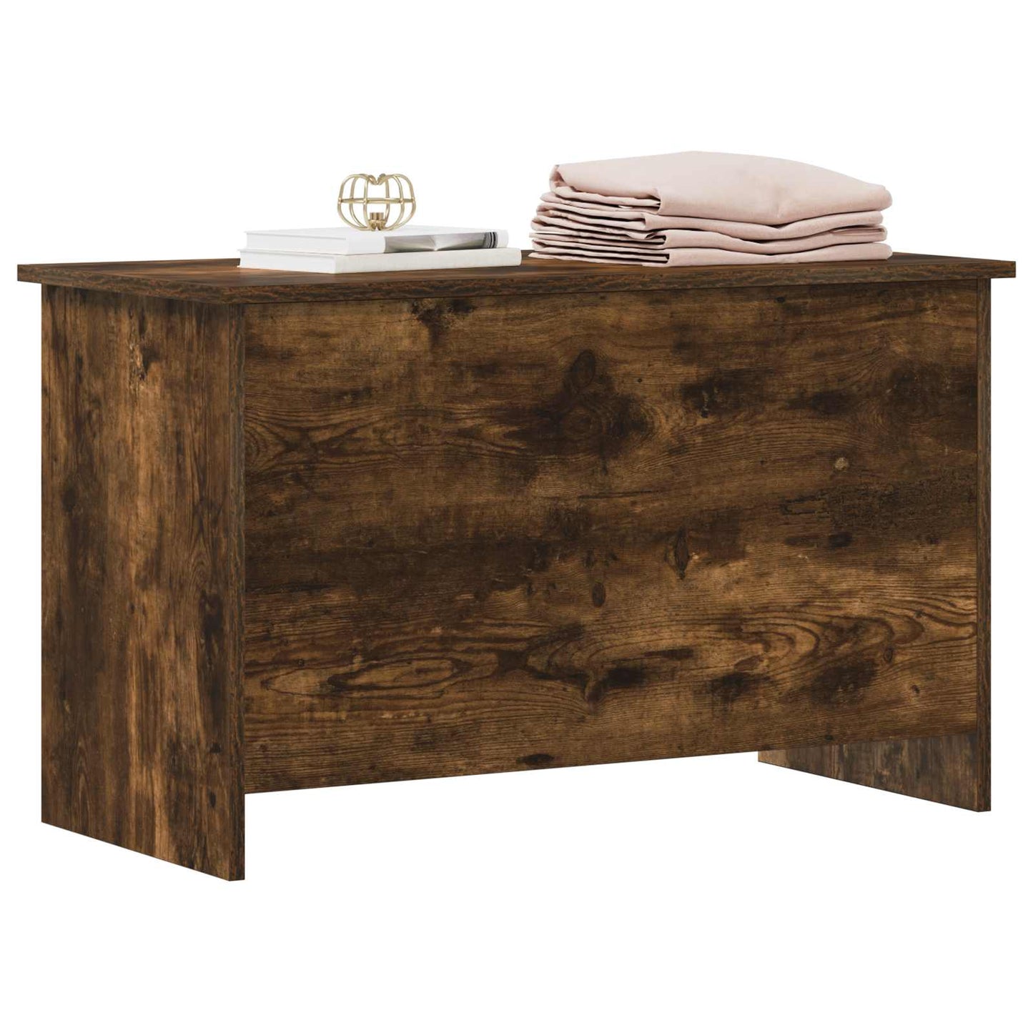 Storage Chest Smoked Oak 80 x 40 x 50 cm Engineered Wood